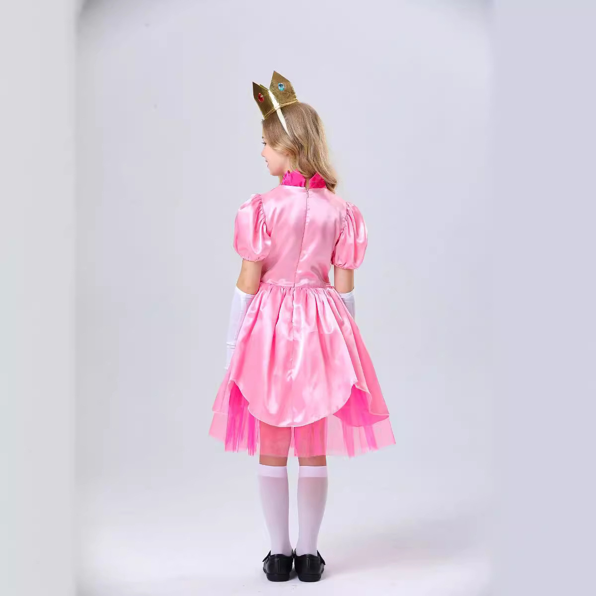 Princess Costume for Girls Kids Pink Halloween Christmas Cosplay Party drss